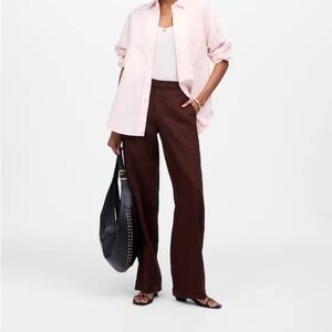Madewell brown linen pants